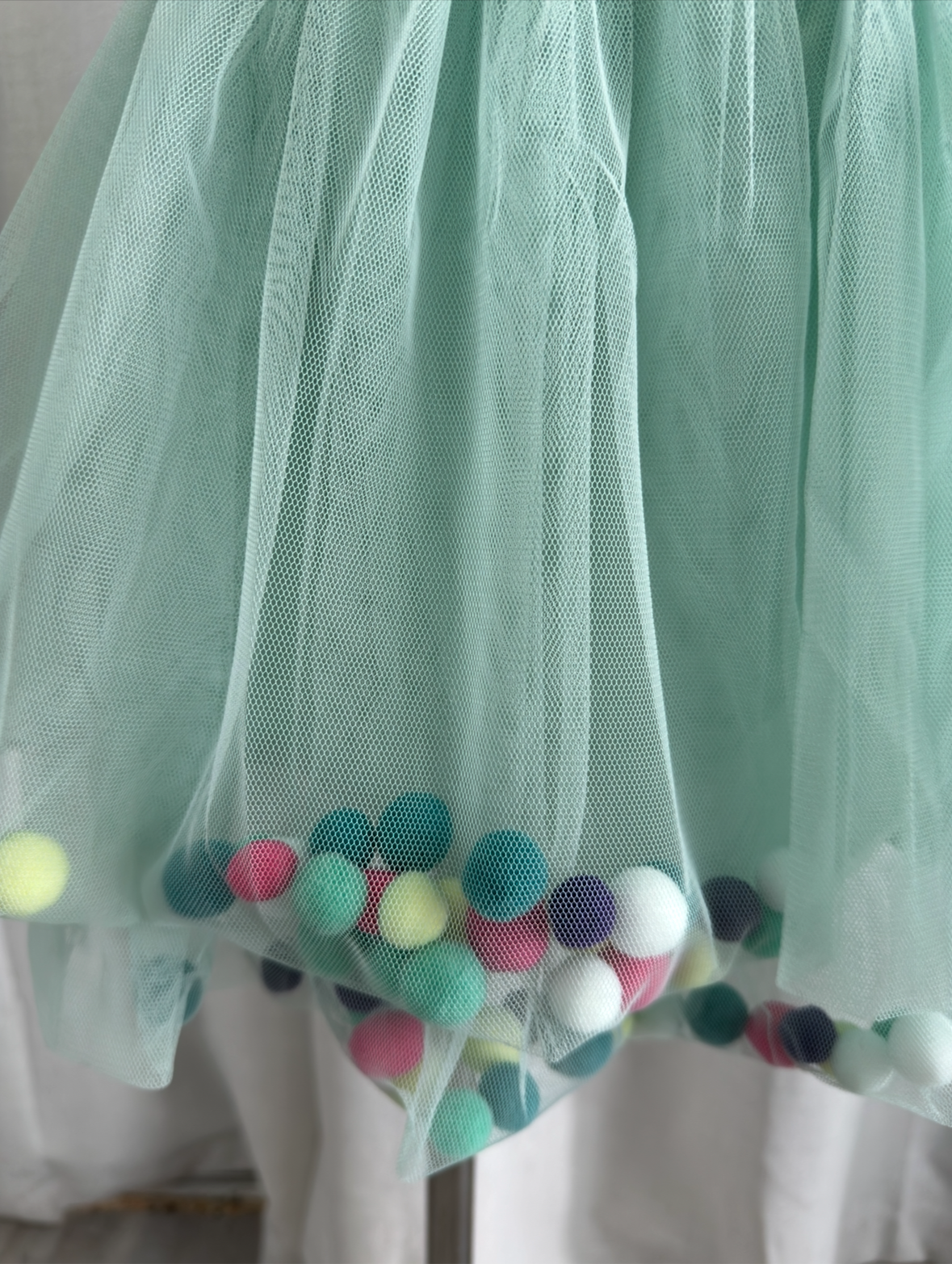 Girls Tutu Skirt Pom-Pom