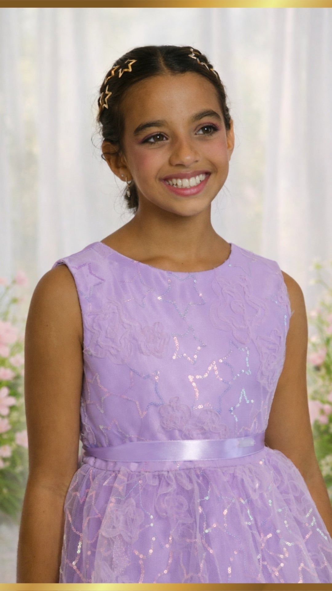 Estrellas de Lavanda Dress(pedir una o dos tallas mas pequeñas)