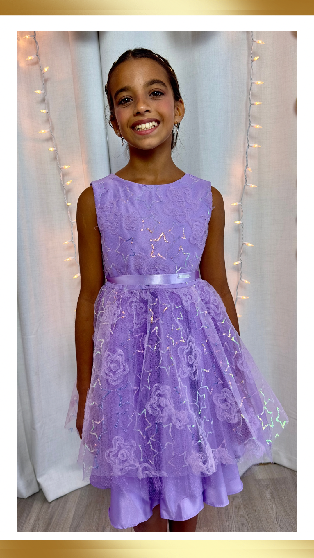 Estrellas de Lavanda Dress(pedir una talla más grande)
