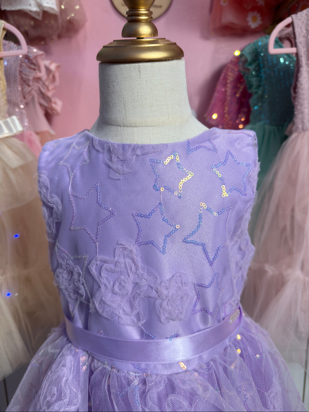 Estrellas de Lavanda Dress(pedir una talla más grande)