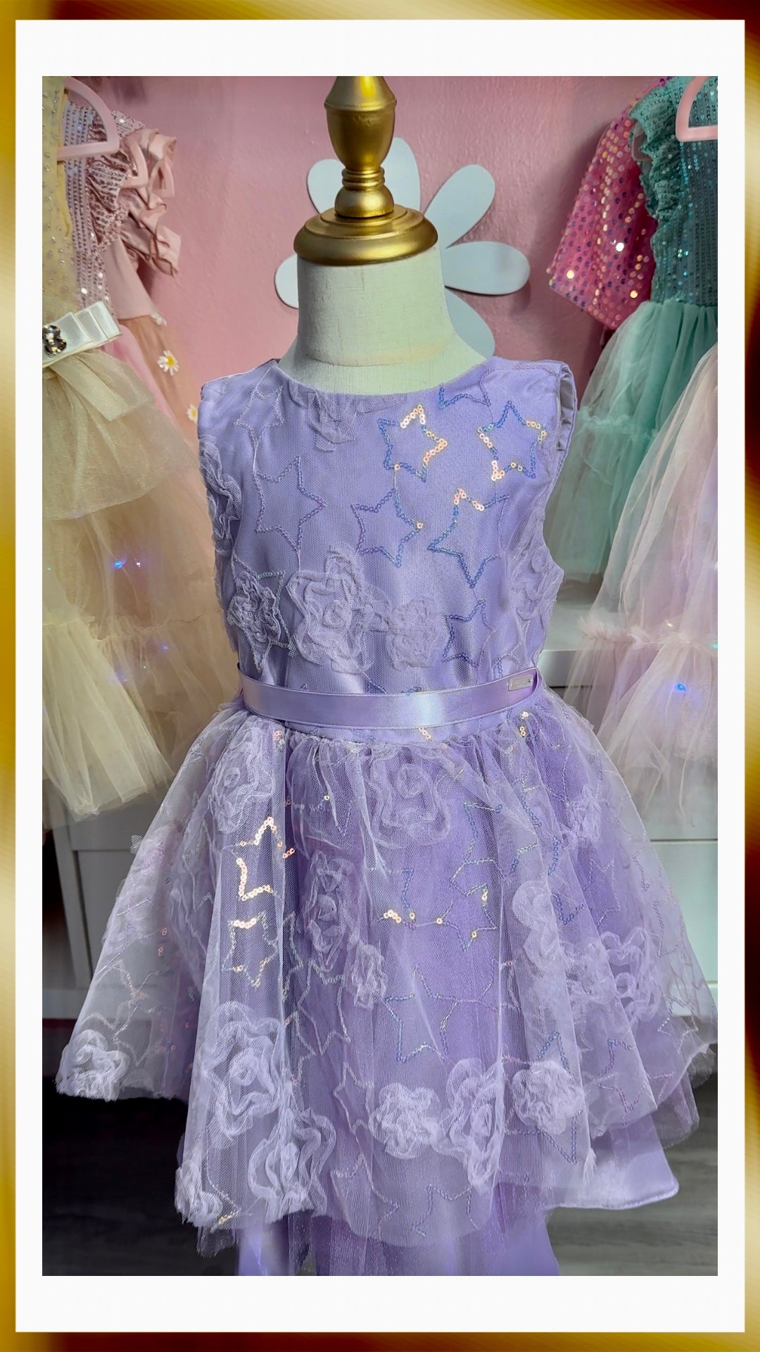 Estrellas de Lavanda Dress(pedir una talla más grande)