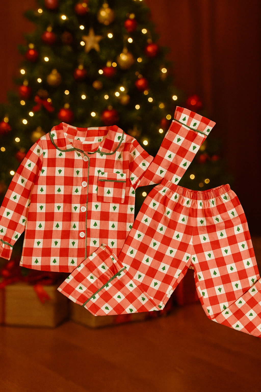 Pijama infantil Navideña estilo clásico