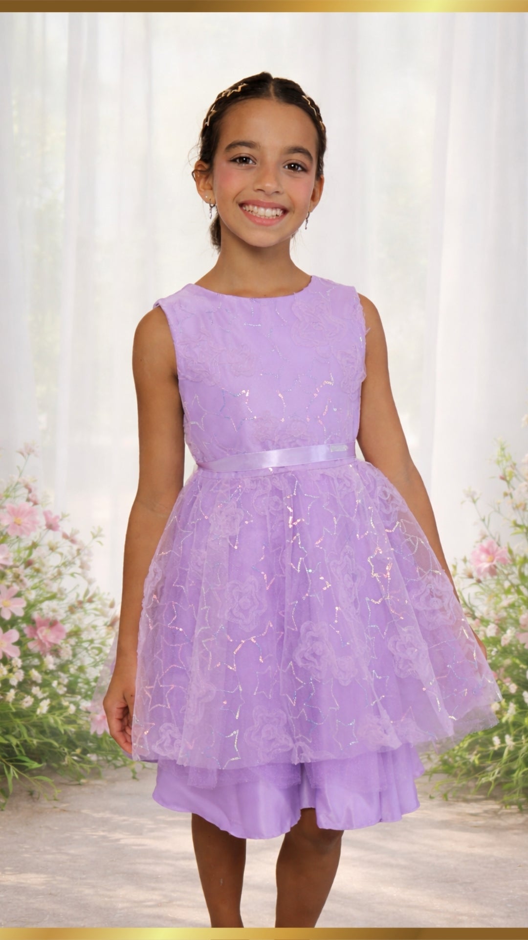 Estrellas de Lavanda Dress(pedir una o dos tallas mas pequeñas)