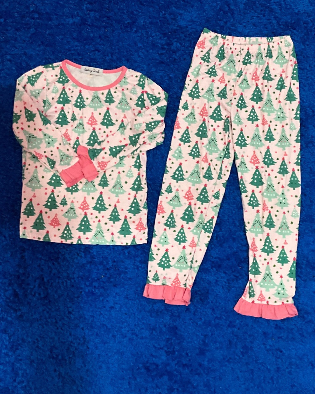 Pijama Pink Christmas Trees