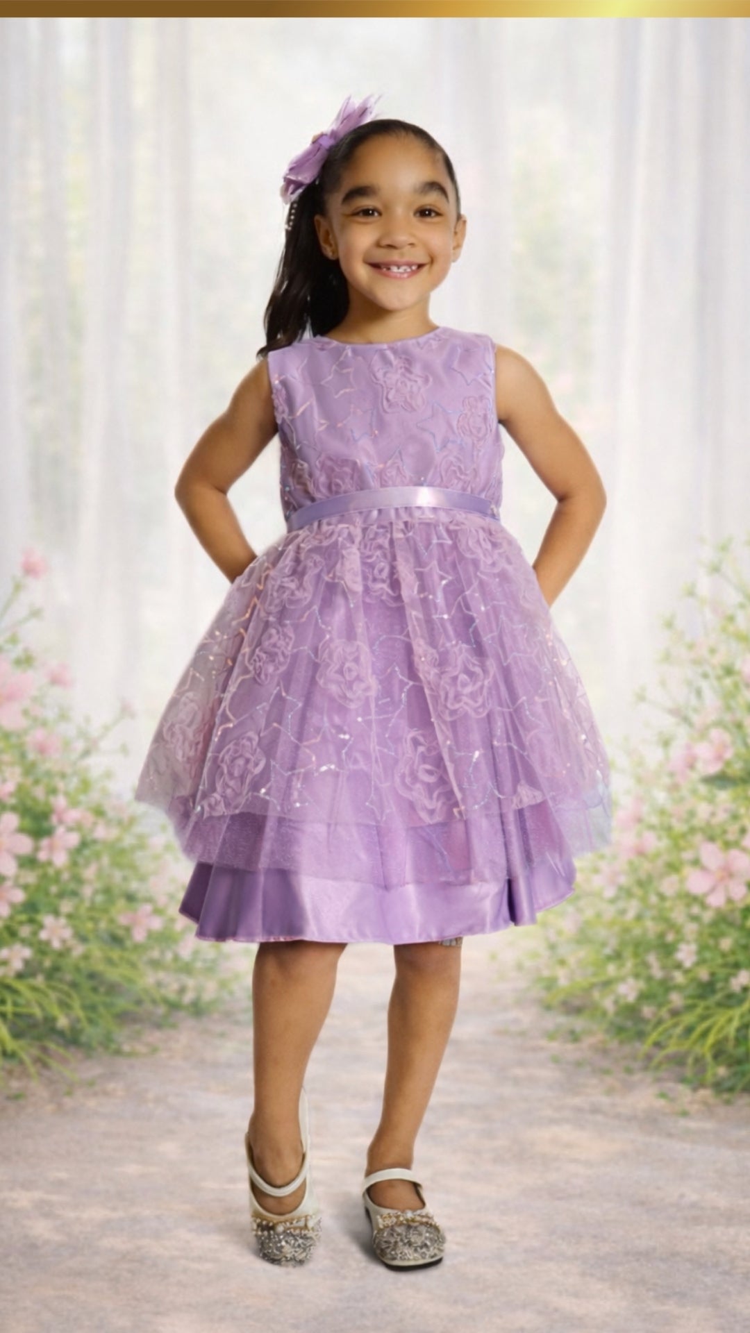 Estrellas de Lavanda Dress(pedir una o dos tallas mas pequeñas)