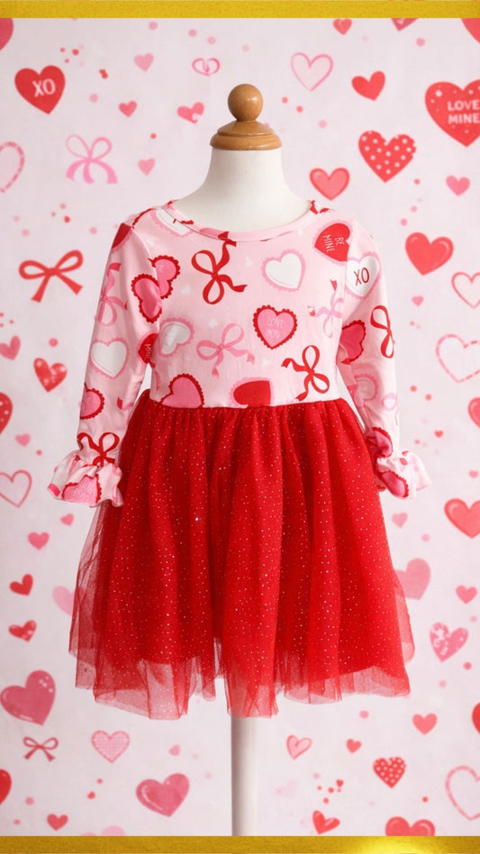 Valentine Tutu Girls Dress